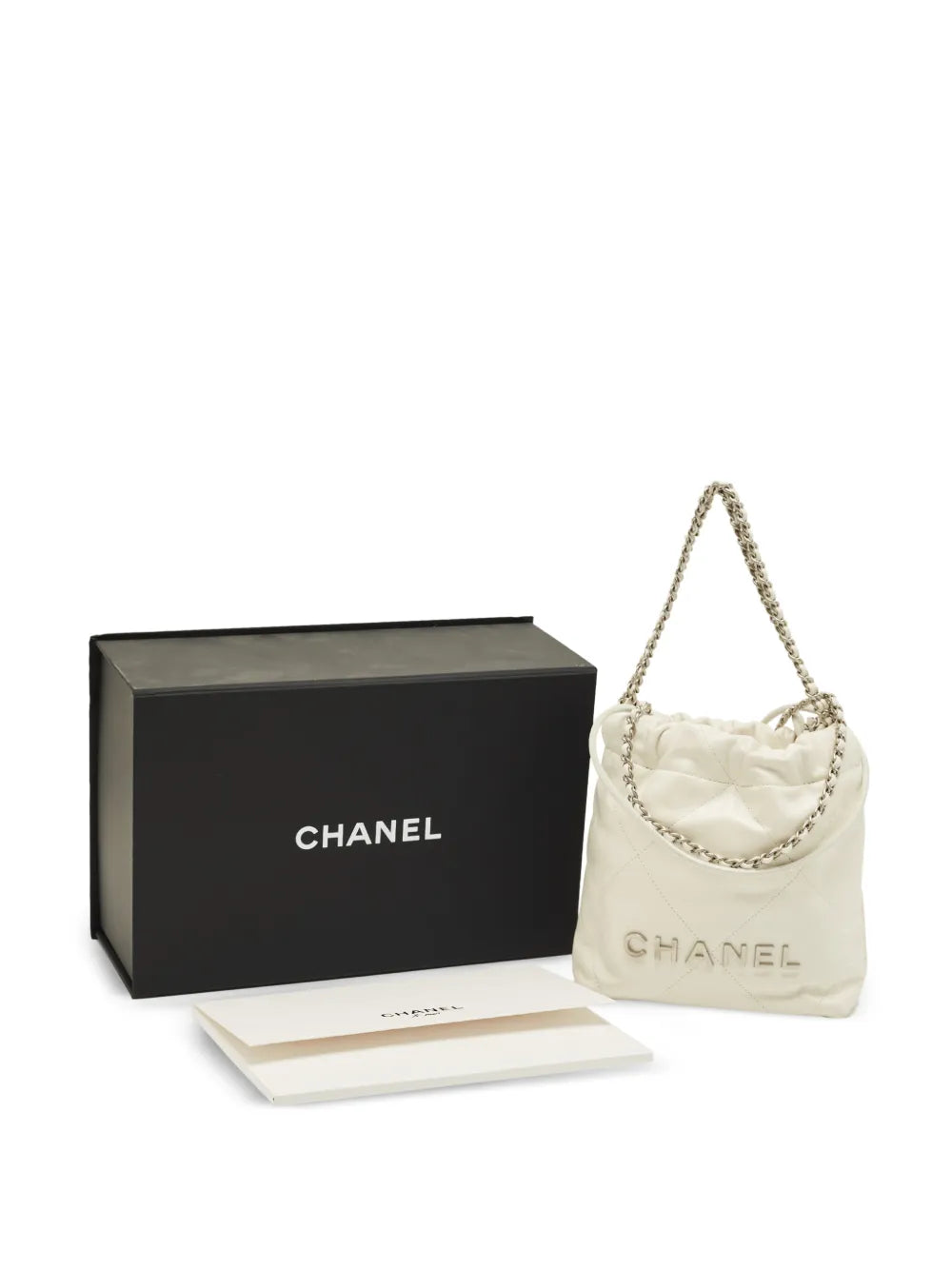 Chanel Pre Owned 22 Mini Quilted Leather Bag — Same as shown — Size One Size — Side View
