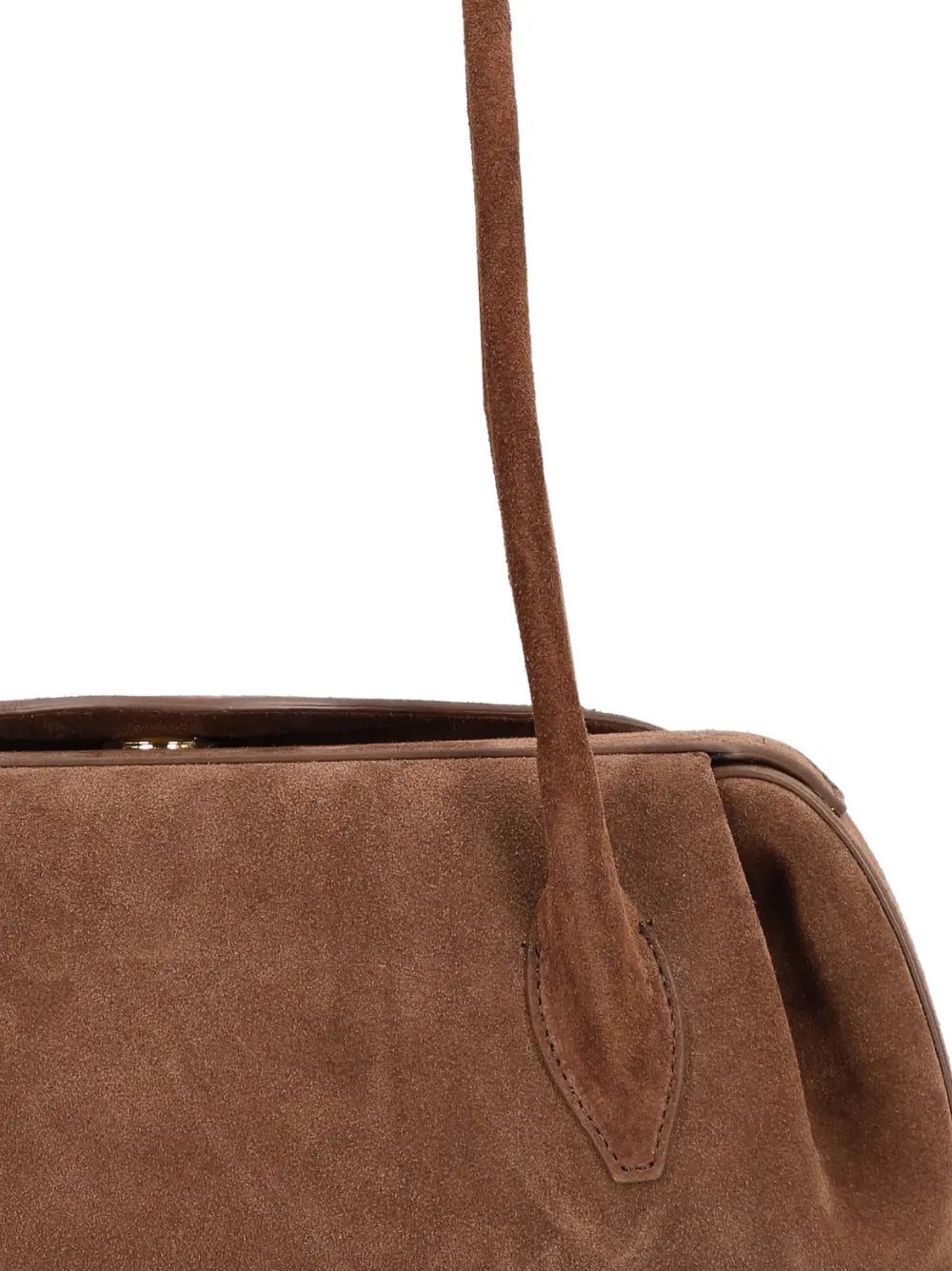 Yuzefi Oyster Brown Shoulder Bag — Same as shown — Size One Size — Side View
