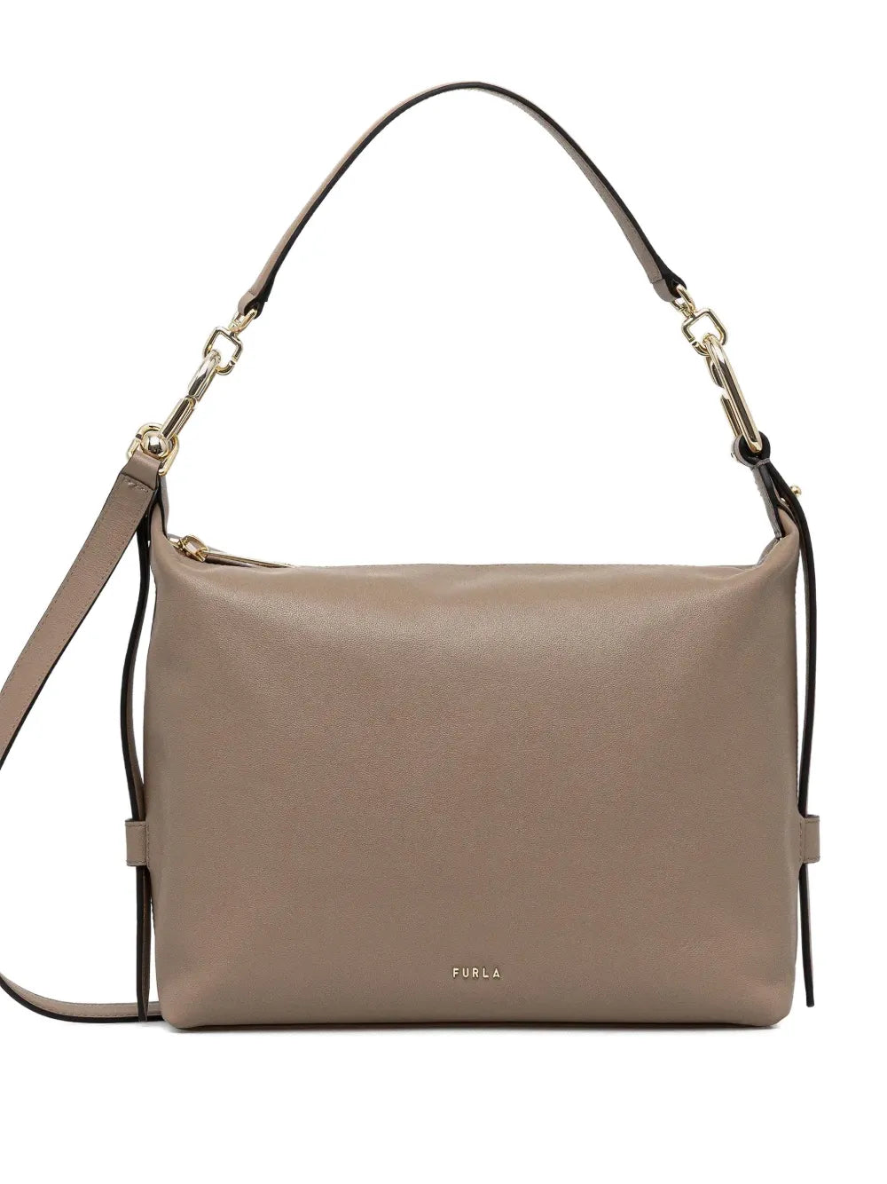 Furla M Tonie Hobo Leather Crossbody Bag — Same as shown — Size One Size — Front View