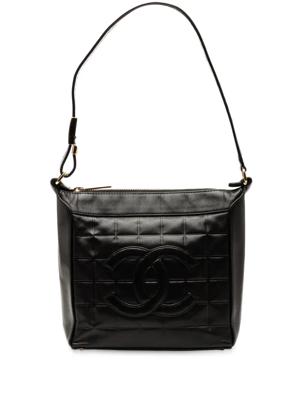 Chanel Pre Owned 2000 2002 Cc Chocolate Bar Lambskin Shoulder Bag — Same as shown — Size One Size — Front View
