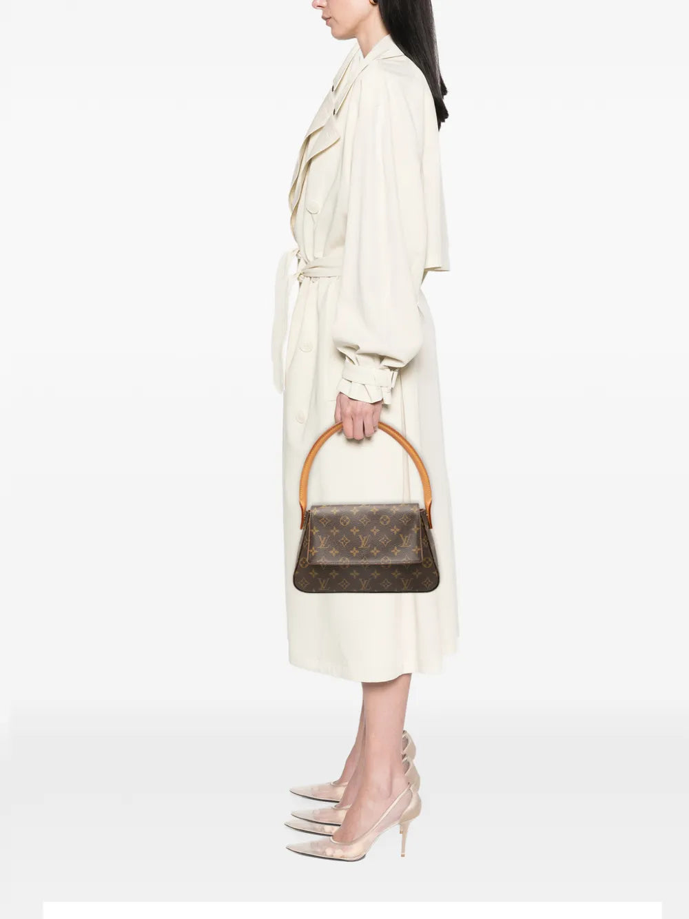 Louis Vuitton Pre Owned 2003 Monogram Mini Looping Shoulder Bag — Same as shown — Size One Size — Side View