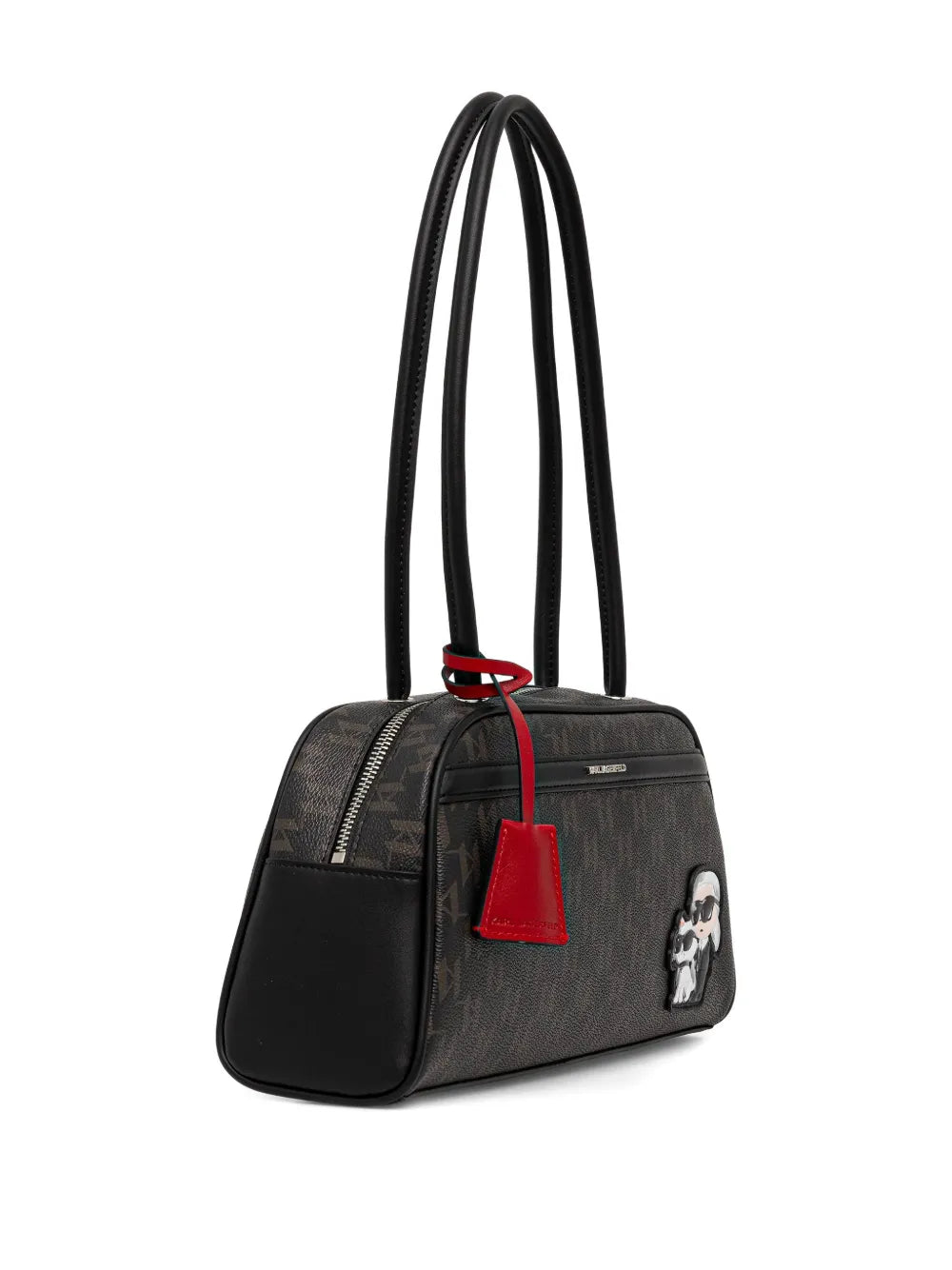 Karl Lagerfeld Ikon Monogram Shoulder Bag — Same as shown — Size One Size — Side View