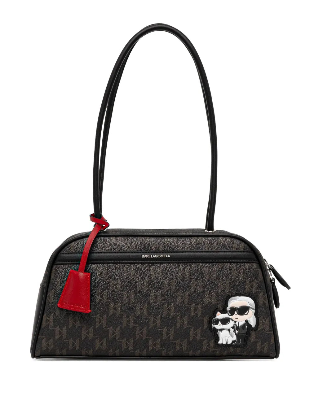 Karl Lagerfeld Ikon Monogram Shoulder Bag — Same as shown — Size One Size — Front View
