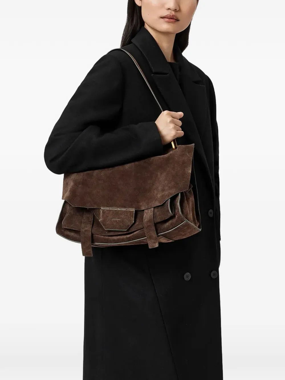 Allsaints Ursa Buckle Detail Shoulder Bag — Same as shown — Size One Size — Side View