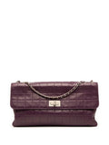 Chanel Pre Owned 2000 2002 Reissue 255 Chocolate Bar Lambskin Accordion Flap Shoulder Bag — Same as shown — Size One Size — Front View