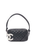 Chanel Pre Owned 2003 2004 Small Lambskin Cambon Ligne Shoulder Bag — Same as shown — Size One Size — Front View