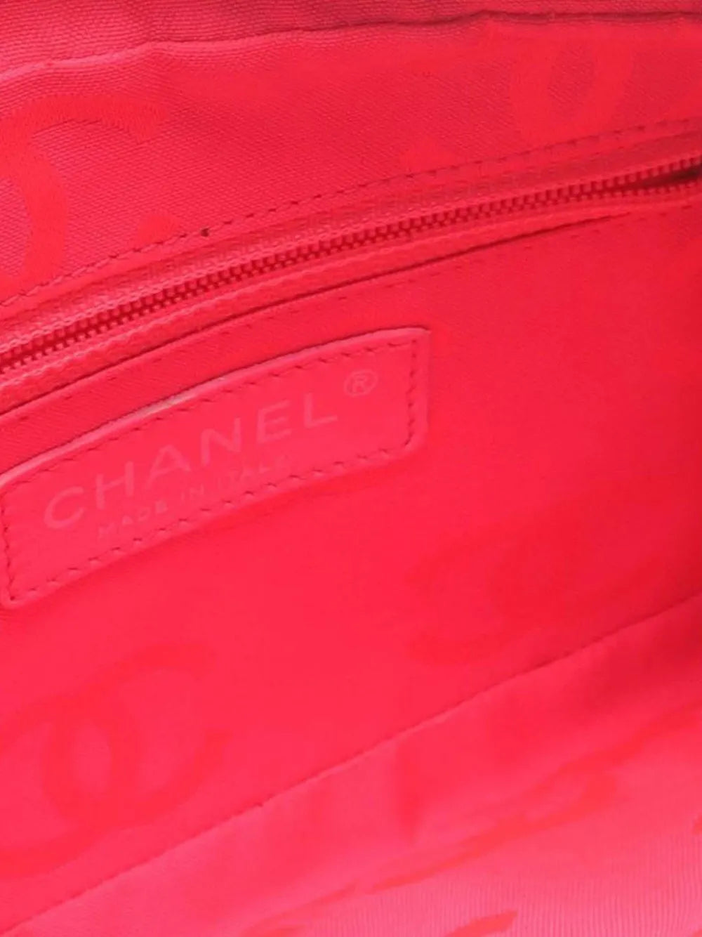 Chanel Pre Owned 2003 2004 Small Lambskin Cambon Ligne Shoulder Bag — Same as shown — Size One Size — Top View