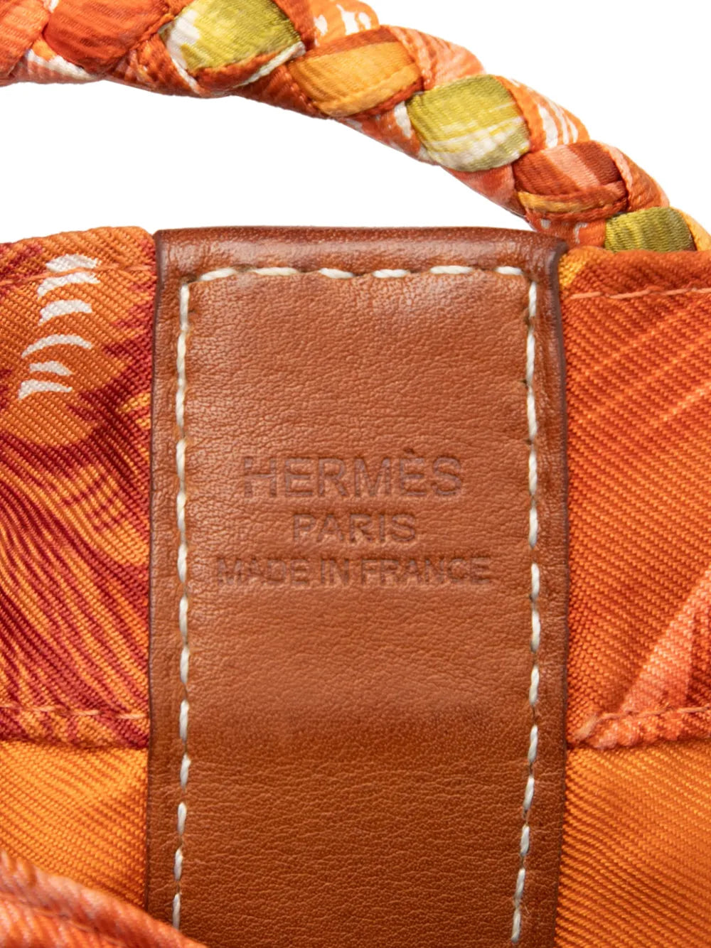 Hermes Pre Owned 2014 Silk Flamingo Party Sac Soie Cool 22 Bucket Bag — Same as shown — Size One Size — Lifestyle View