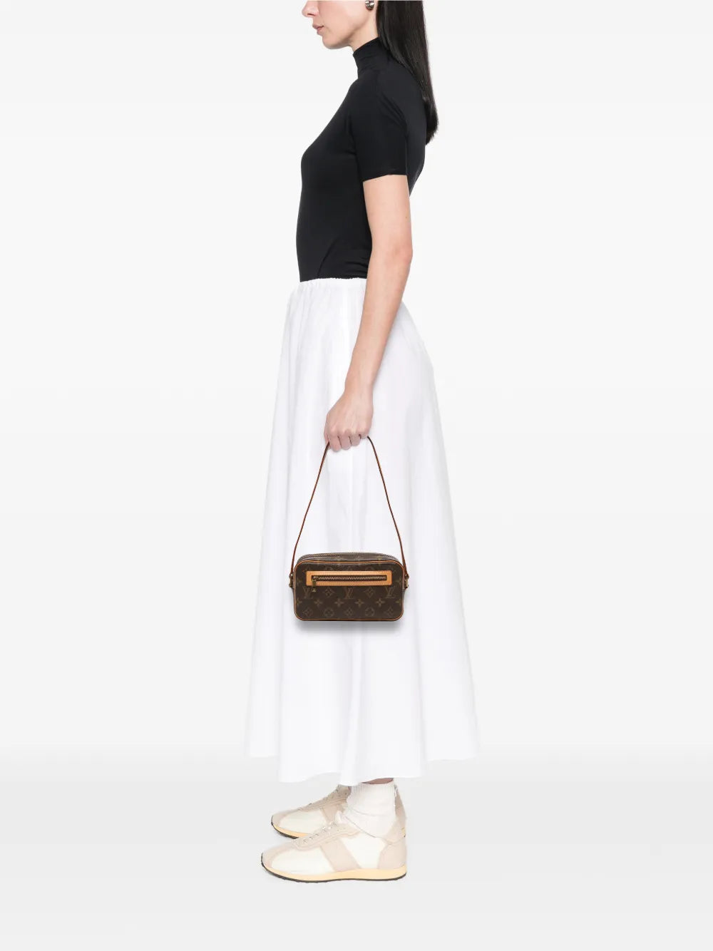 Louis Vuitton Pre Owned 1990 2020 Monogram Pochette Cite Shoulder Bag — Same as shown — Size One Size — Side View