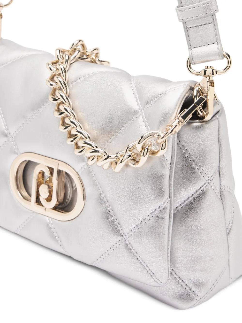 Liu Jo Lapuffy Medium Quilted Logo Shoulder Bag — Same as shown — Size One Size — Detail View