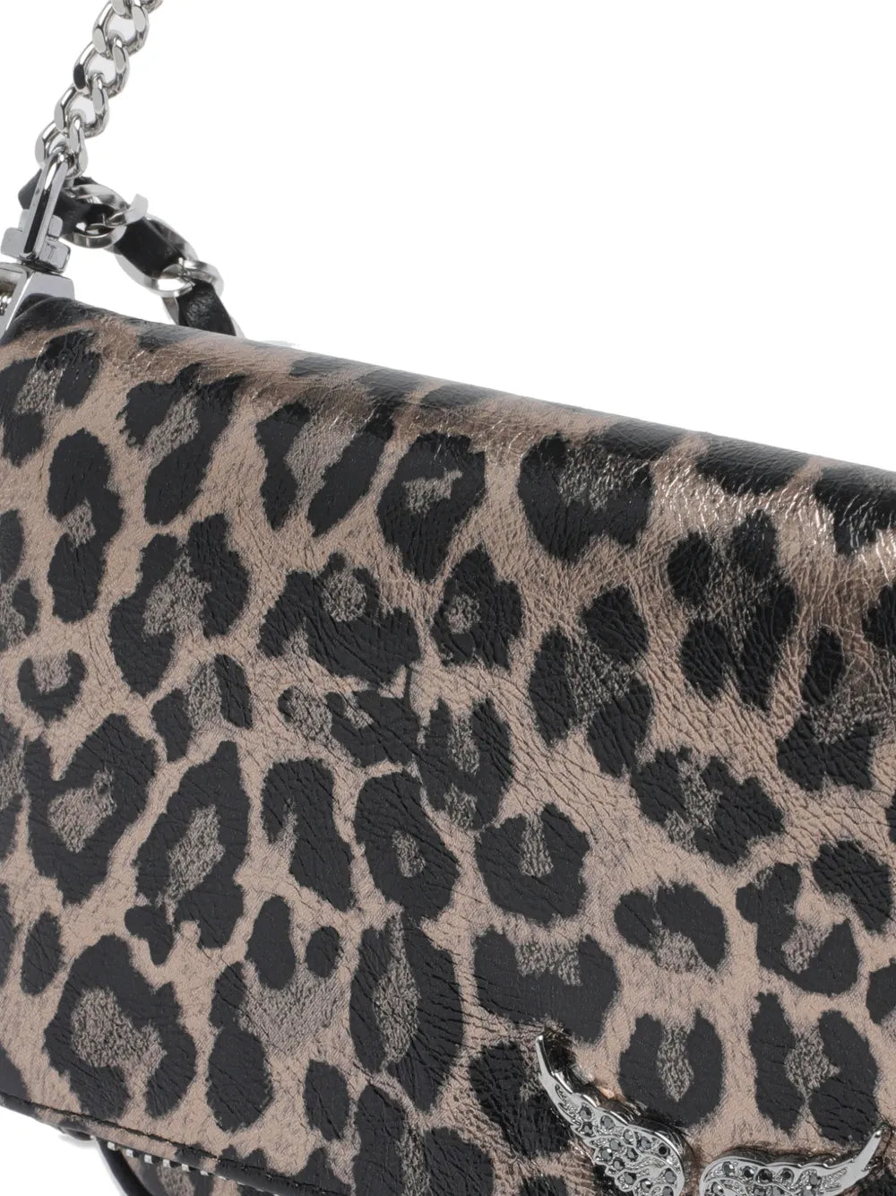 Zadigvoltaire Nano Rock Leopard Effect Shoulder Bag — Same as shown — Size One Size — Top View