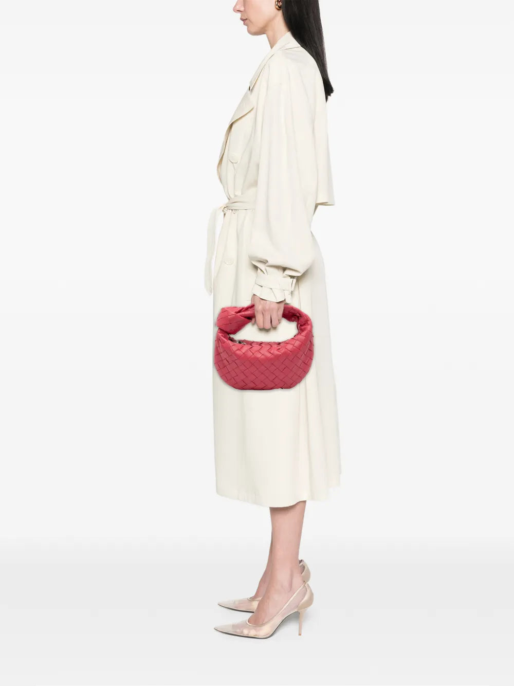 Bottega Veneta Pre Owned 2012 2025 Mini Nappa Intrecciato Jodie Hobo Bag — Same as shown — Size One Size — Side View