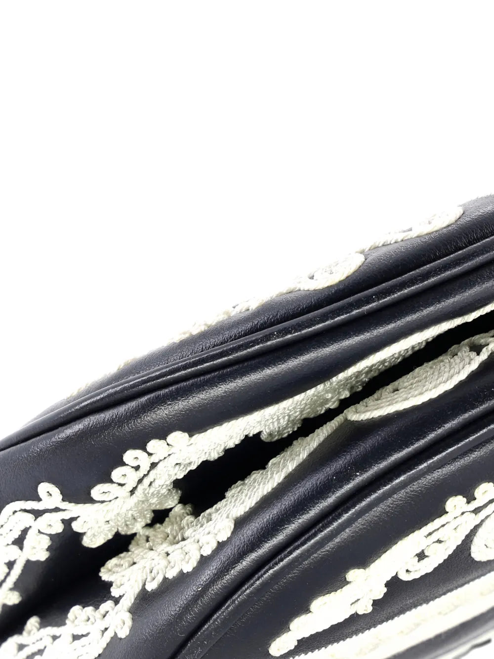 Christian Dior Pre Owned Saddle Handbag Embroidered Calfskin Medium Shoulder Bag — Same as shown — Size One Size — Top View
