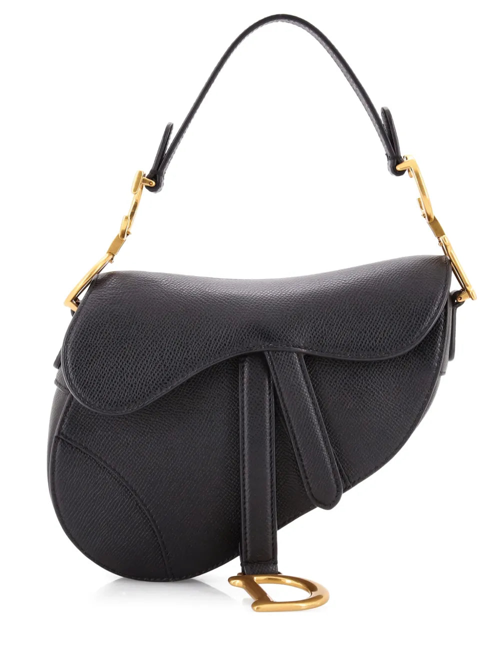 Christian Dior Pre Owned Saddle Handbag Leather Mini Shoulder Bag — Same as shown — Size One Size — Front View
