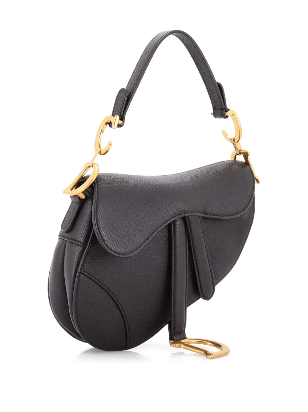 Christian Dior Pre Owned Saddle Handbag Leather Mini Shoulder Bag — Same as shown — Size One Size — Back View
