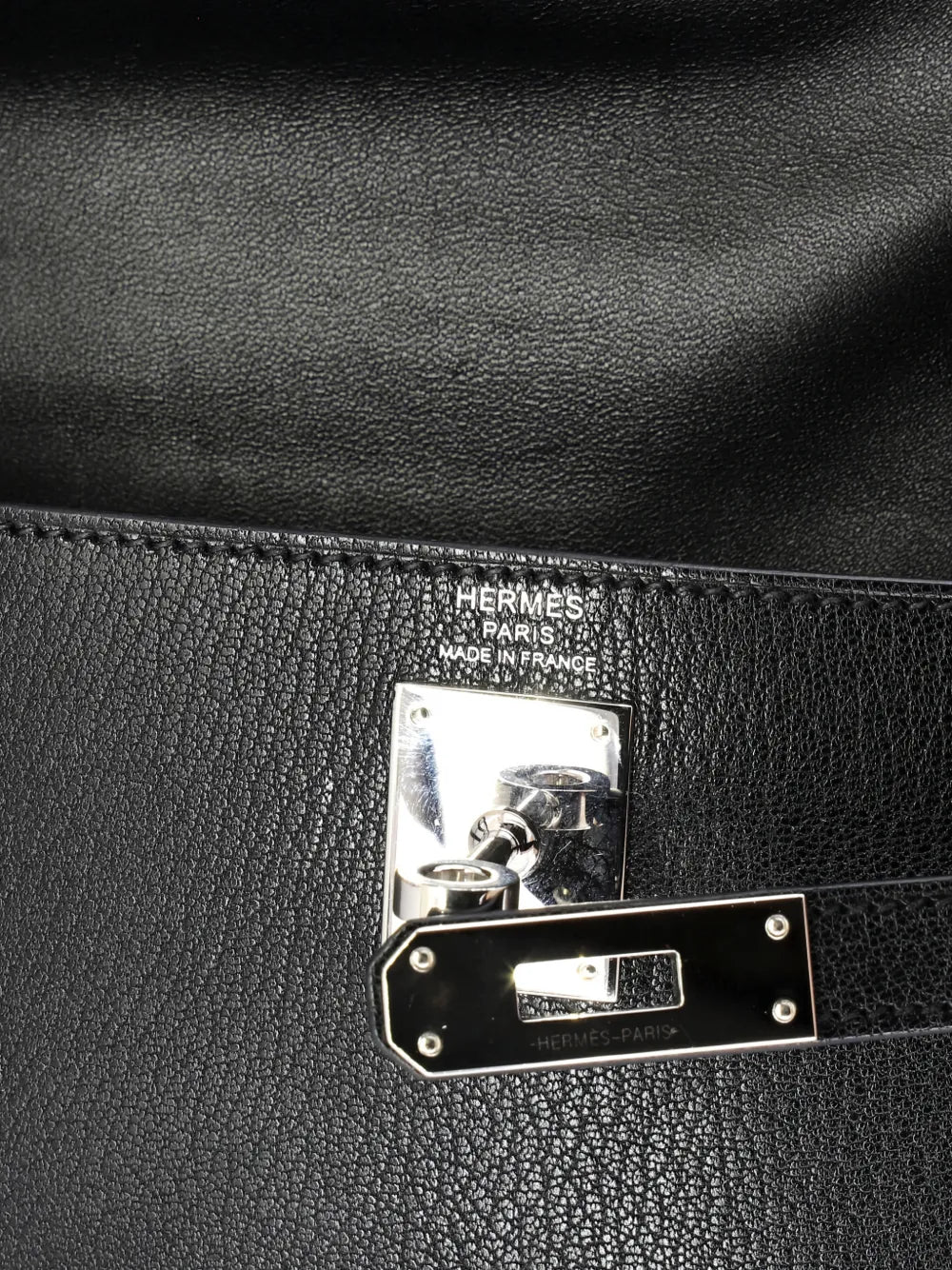 Hermes Pre Owned Kelly Elan Chevre Chamkila Shoulder Bag — Same as shown — Size One Size — Top View