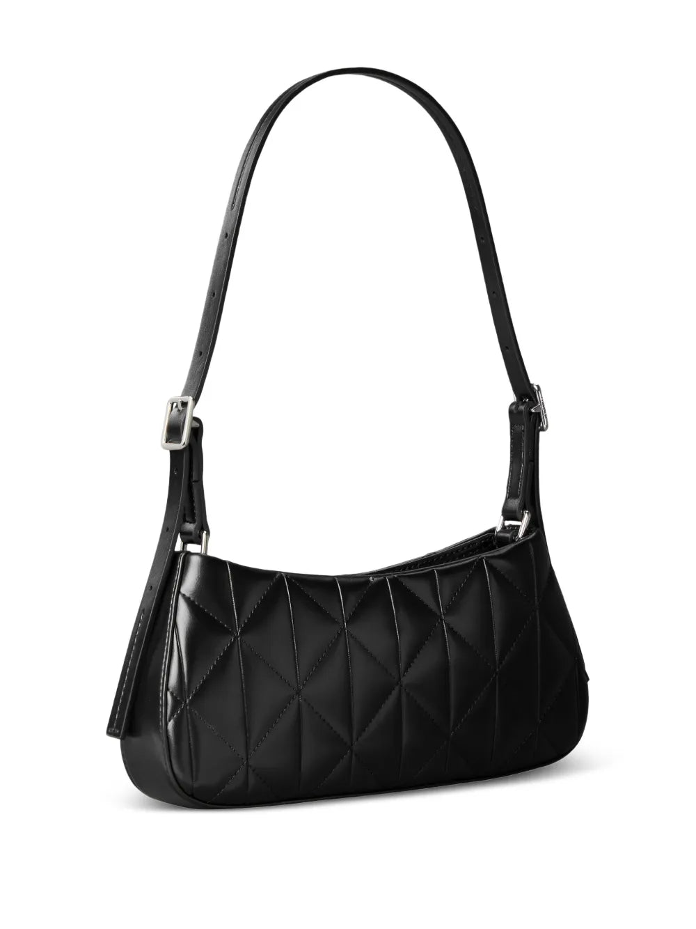 Calvin Klein Quilted Logo Plaque Shoulder Bag — Same as shown — Size One Size — Side View