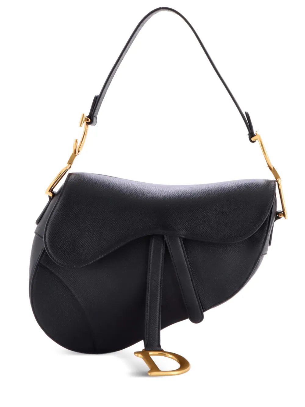 Christian Dior Pre Owned Saddle Handbag Leather Medium Shoulder Bag — Same as shown — Size One Size — Front View