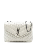 Saint Laurent Pre Owned 2020 Small Calfskin Monogram Loulou Shoulder Bag — Same as shown — Size One Size — Front View