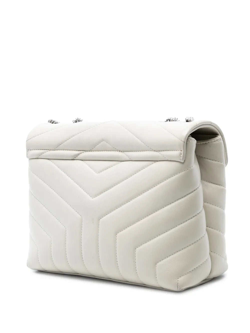 Saint Laurent Pre Owned 2020 Small Calfskin Monogram Loulou Shoulder Bag — Same as shown — Size One Size — Back View