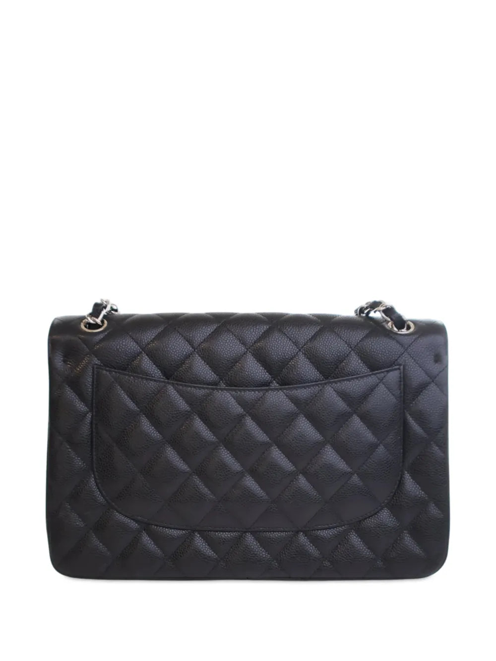 Chanel Pre Owned 2014 Jumbo Classic Caviar Double Flap Shoulder Bag — Same as shown — Size One Size — Top View