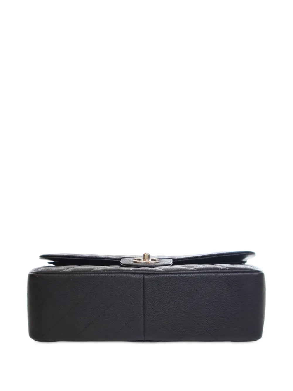Chanel Pre Owned 2014 Jumbo Classic Caviar Double Flap Shoulder Bag — Same as shown — Size One Size — Detail View