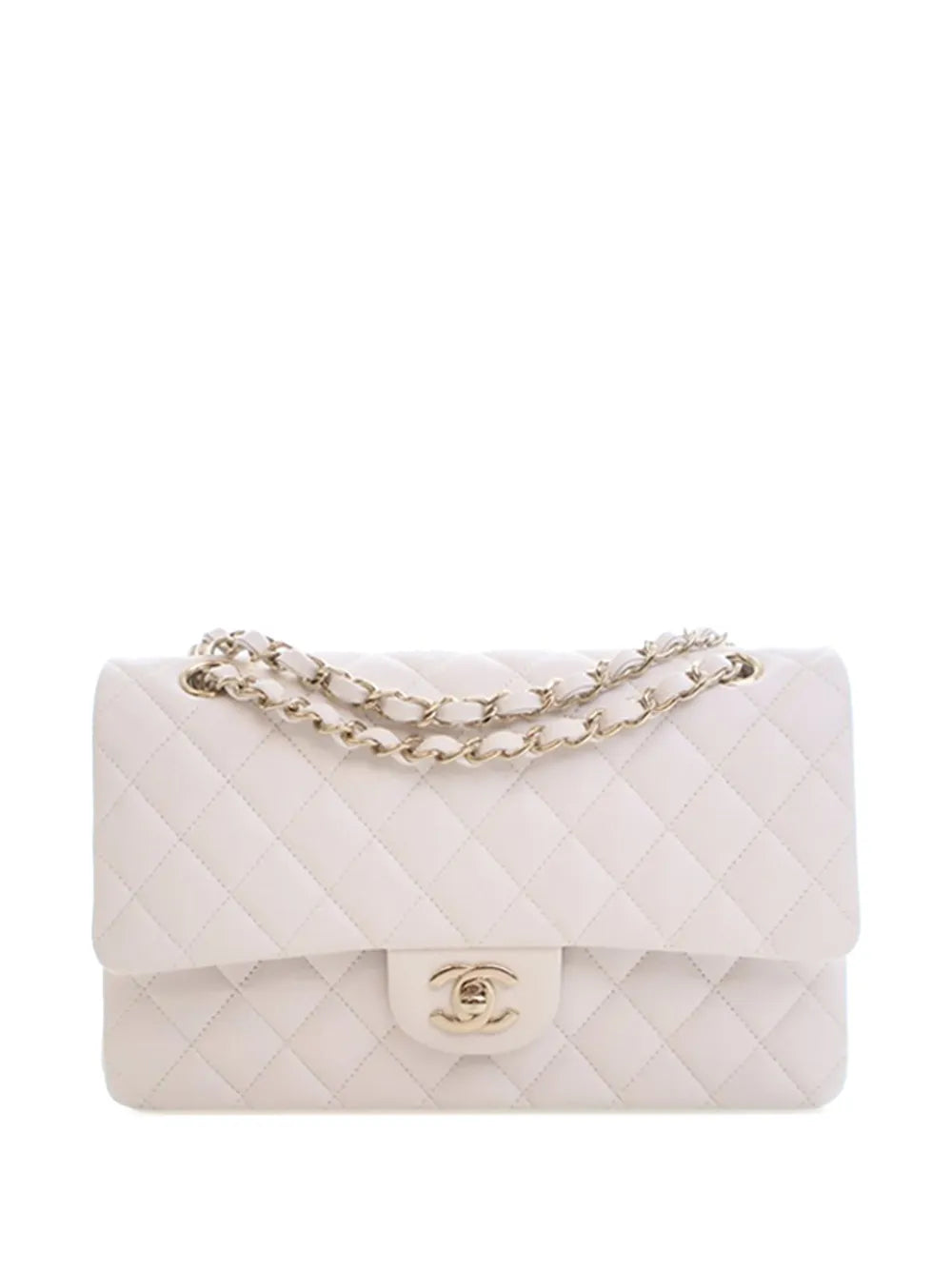 Chanel Pre Owned 2019 Medium Classic Caviar Double Flap Shoulder Bag — Same as shown — Size One Size — Front View