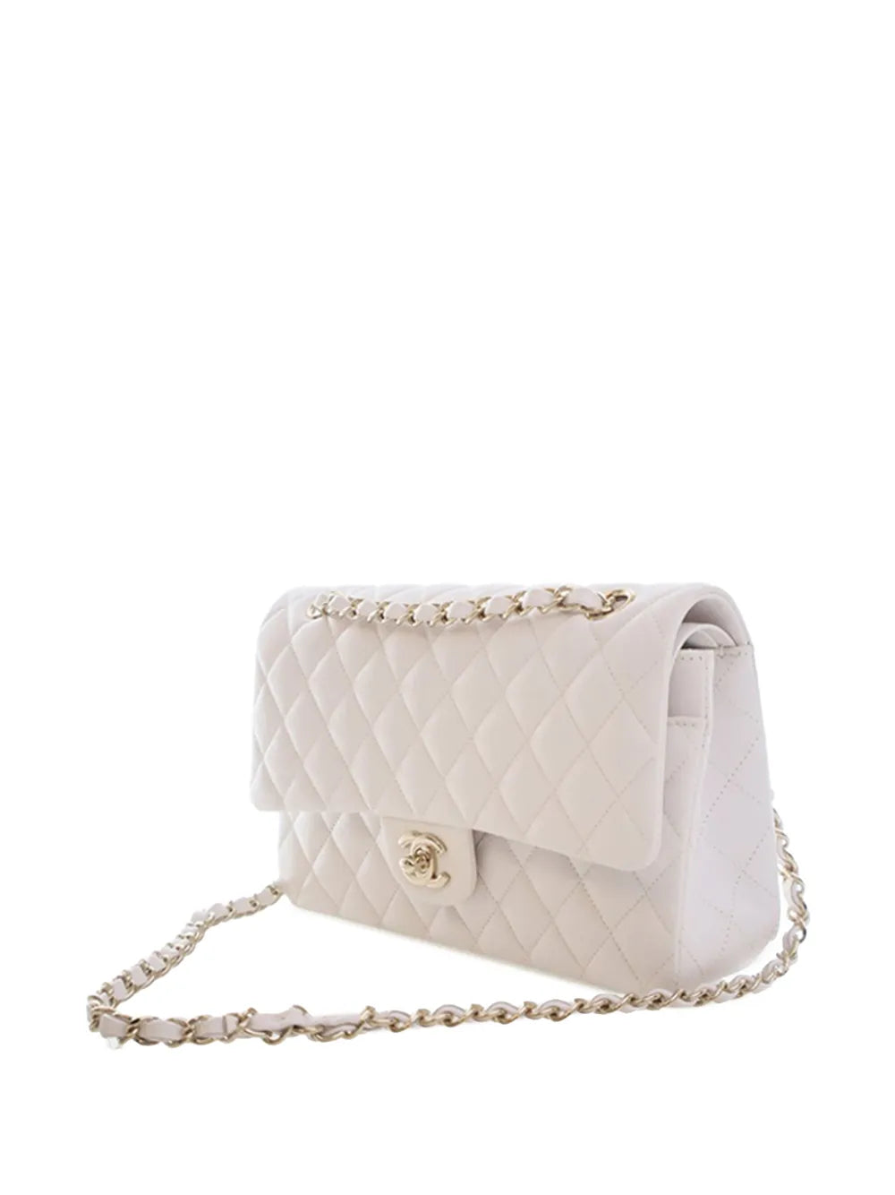 Chanel Pre Owned 2019 Medium Classic Caviar Double Flap Shoulder Bag — Same as shown — Size One Size — Back View