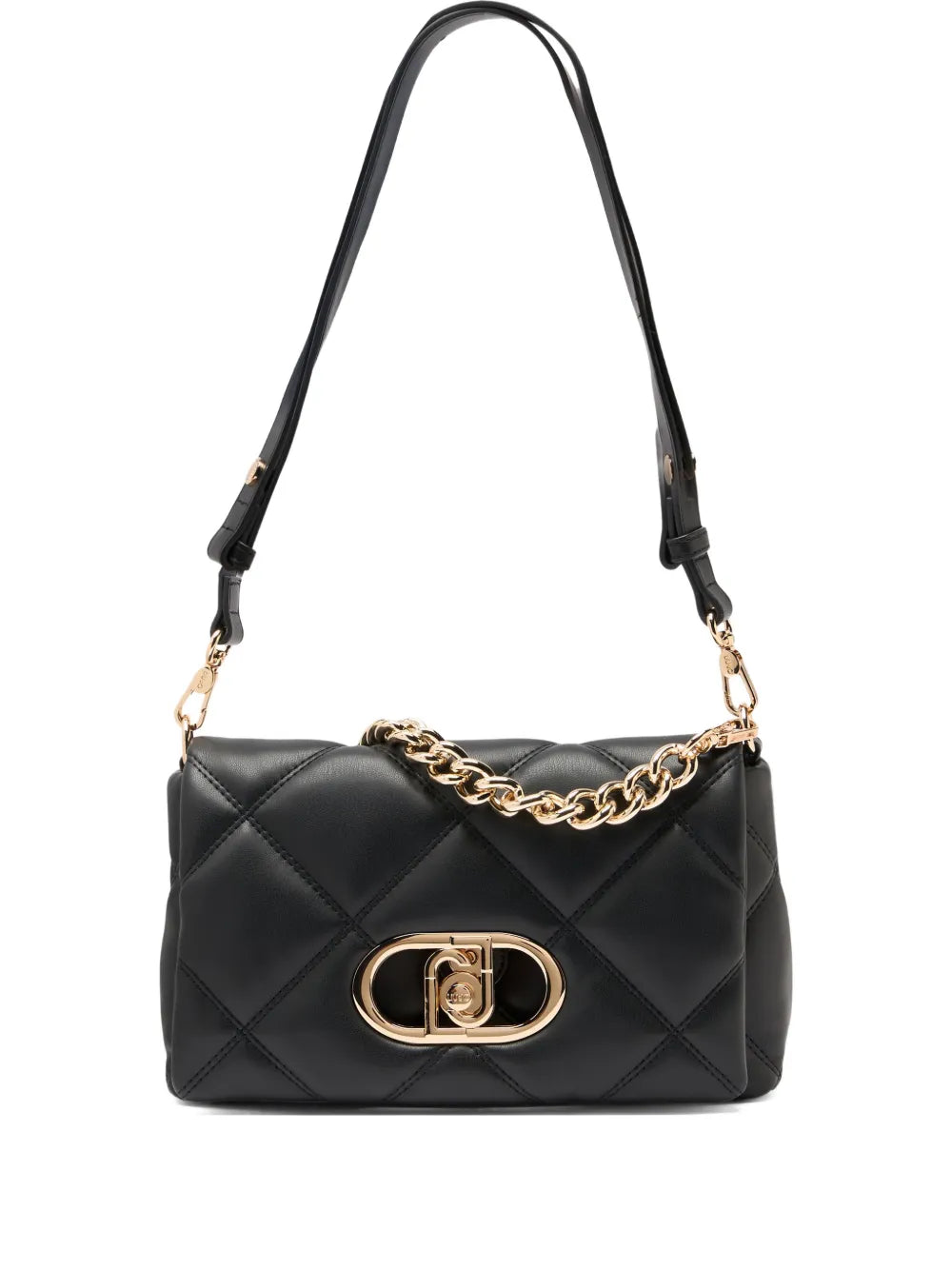 Liu Jo Lapuffy Quilted Logo Shoulder Bag — Same as shown — Size One Size — Front View