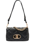 Liu Jo Lapuffy Quilted Logo Shoulder Bag — Same as shown — Size One Size — Front View