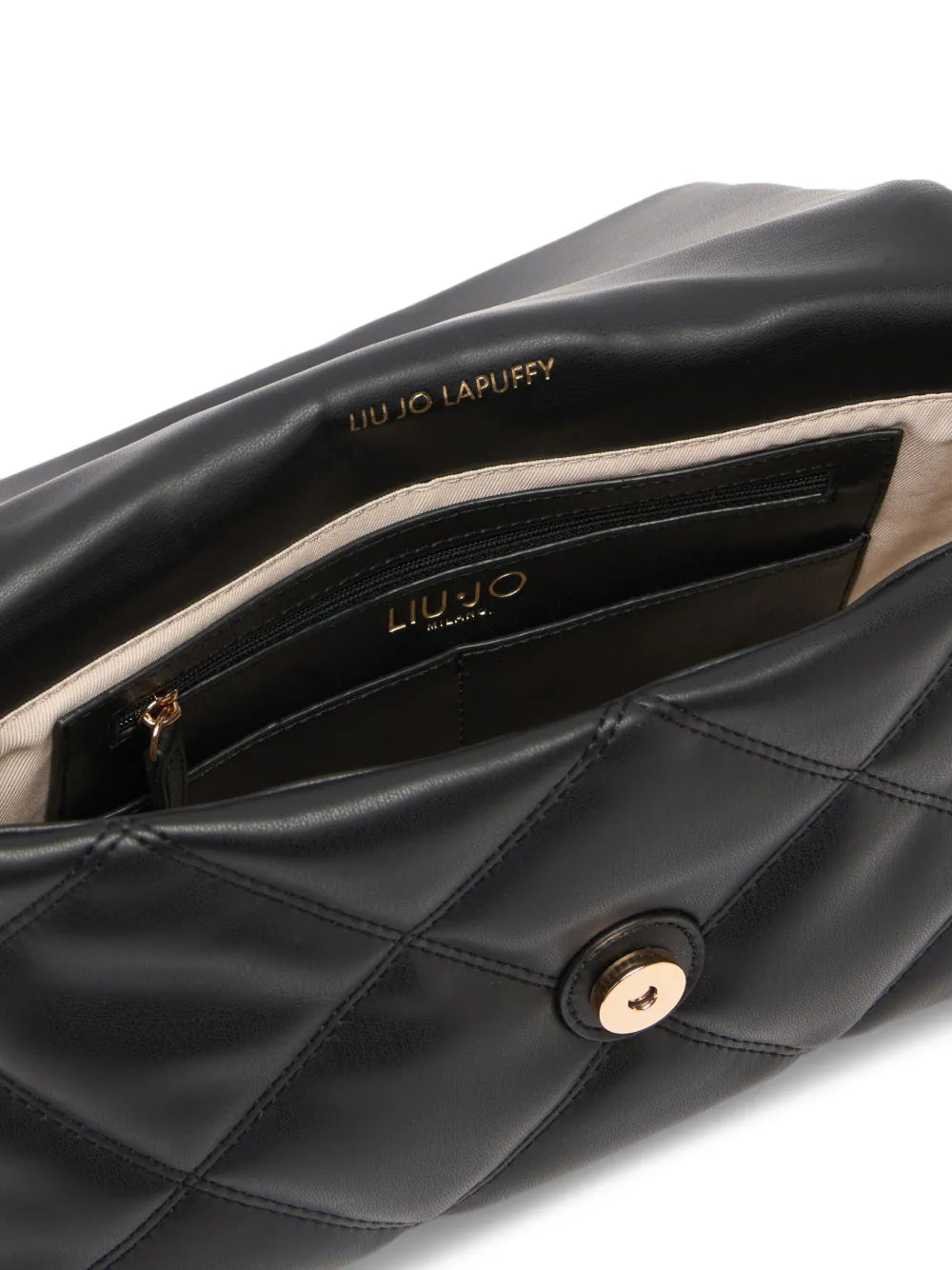 Liu Jo Lapuffy Quilted Logo Shoulder Bag — Same as shown — Size One Size — Top View