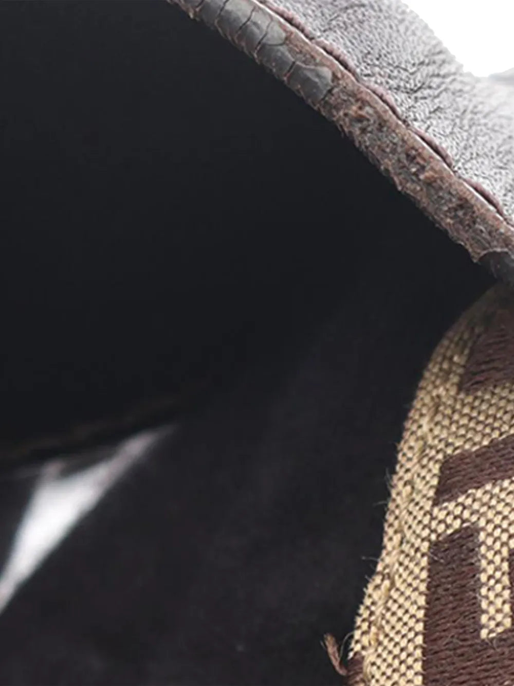 Fendi Pre Owned 2000 2010 Zucchino Canvas Shoulder Bag — Same as shown — Size One Size — Side View