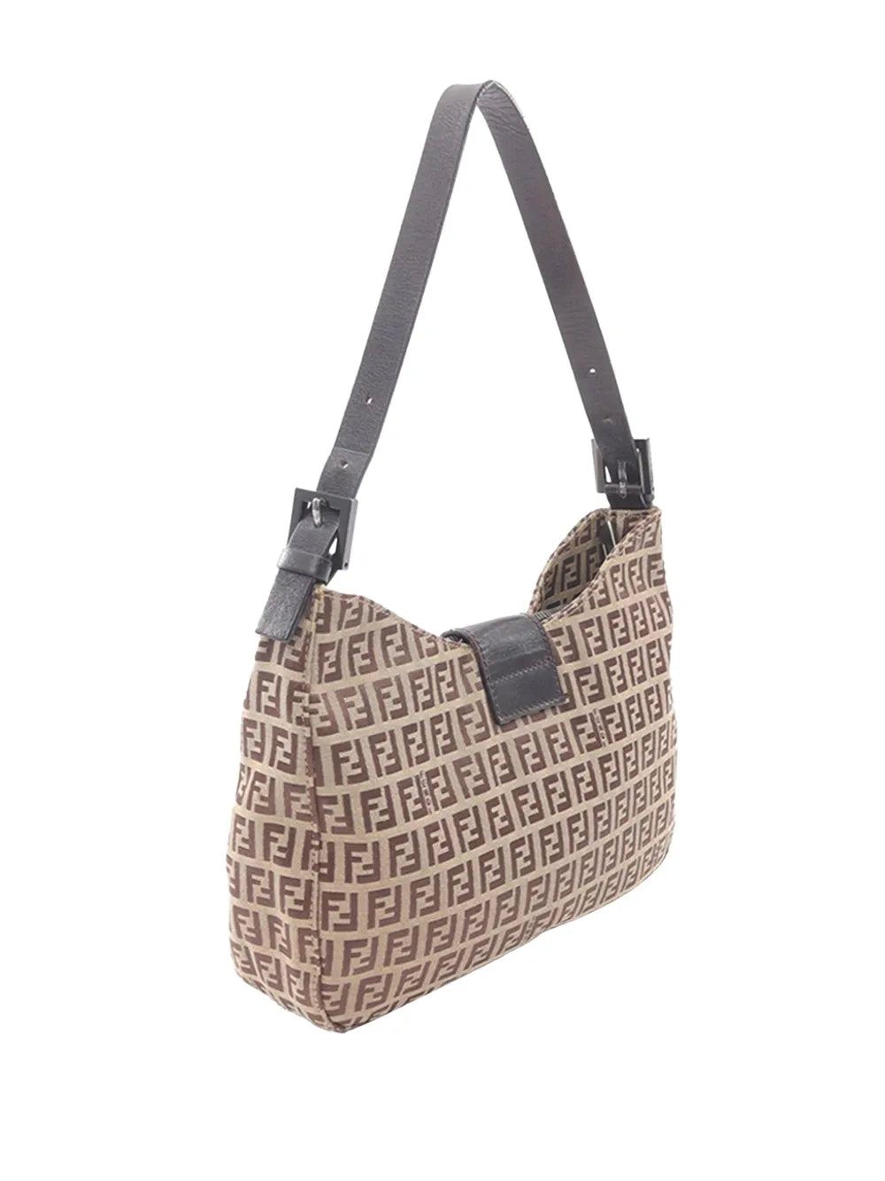 Fendi Pre Owned 2000 2010 Zucchino Canvas Shoulder Bag — Same as shown — Size One Size — Back View