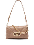 Liu Jo Lapuffy Quilted Metal Logo Shoulder Bag — Same as shown — Size One Size — Front View