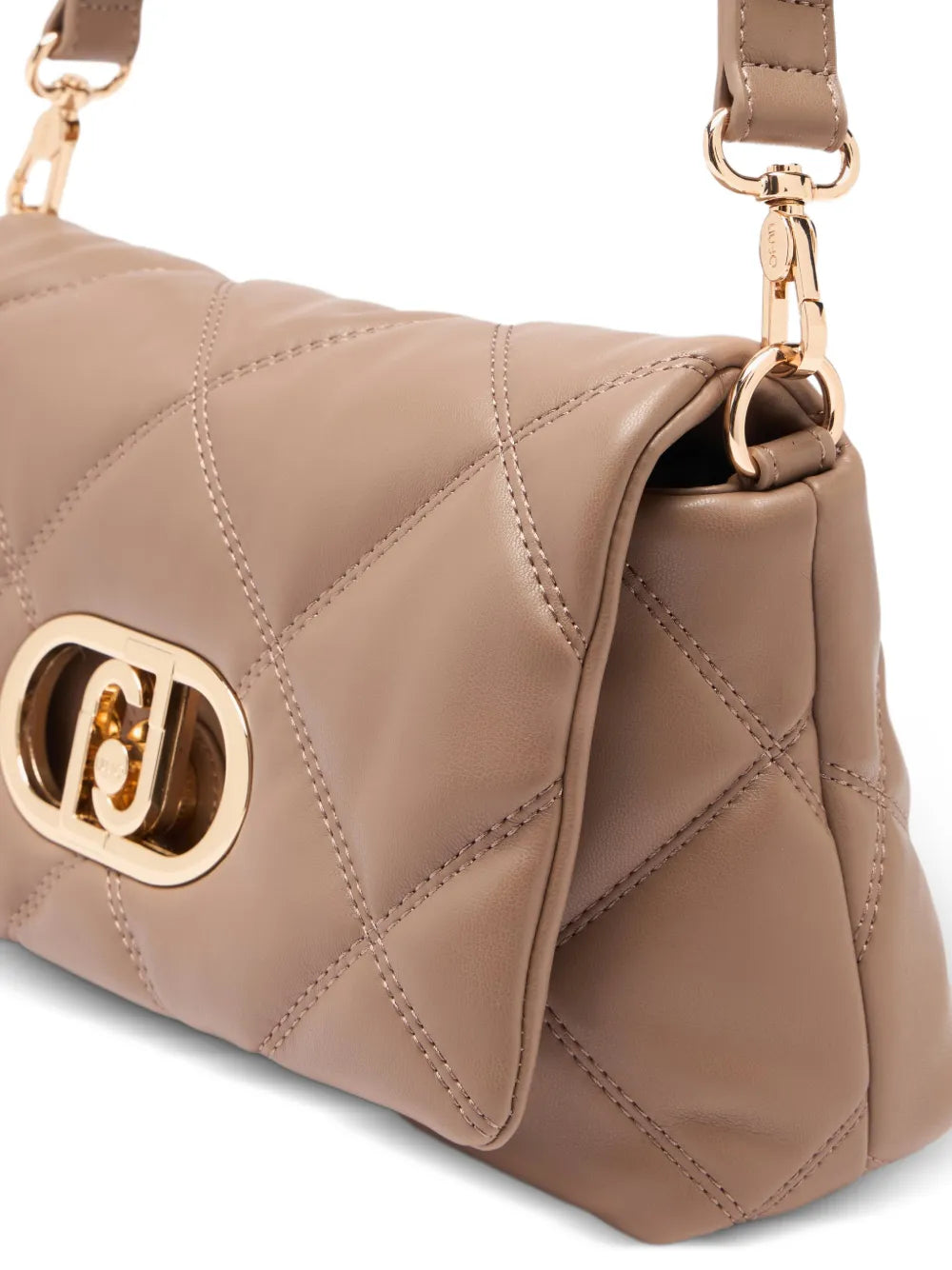 Liu Jo Lapuffy Quilted Metal Logo Shoulder Bag — Same as shown — Size One Size — Detail View