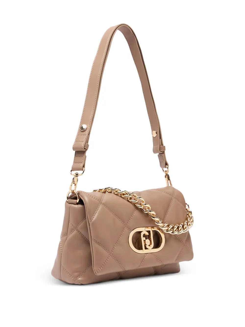 Liu Jo Lapuffy Quilted Metal Logo Shoulder Bag — Same as shown — Size One Size — Back View