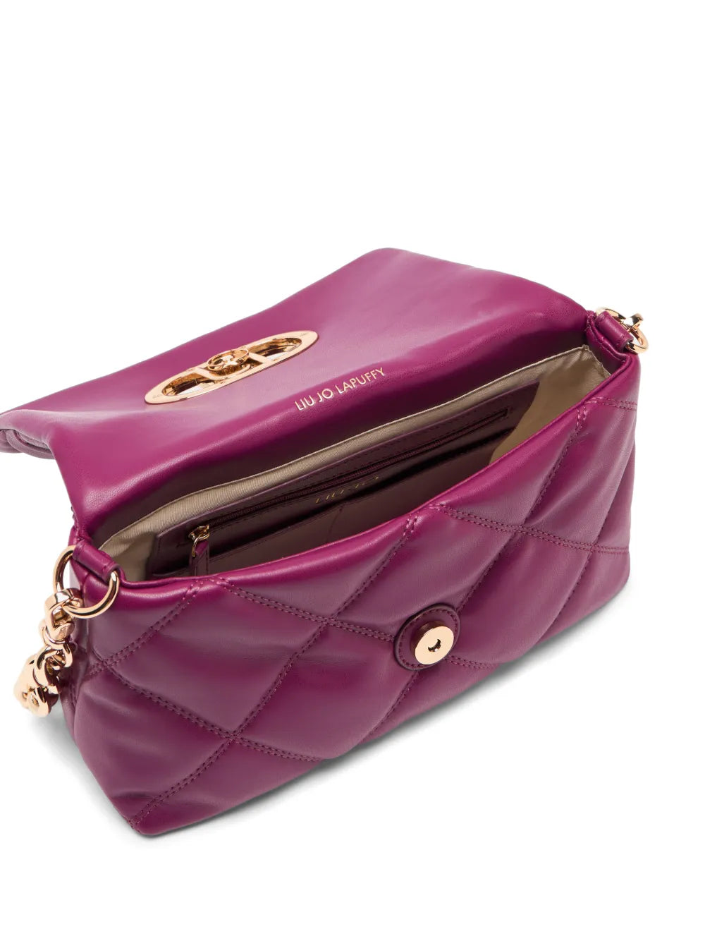Liu Jo Lapuffy Quilted Metal Logo Bag — Same as shown — Size One Size — Top View