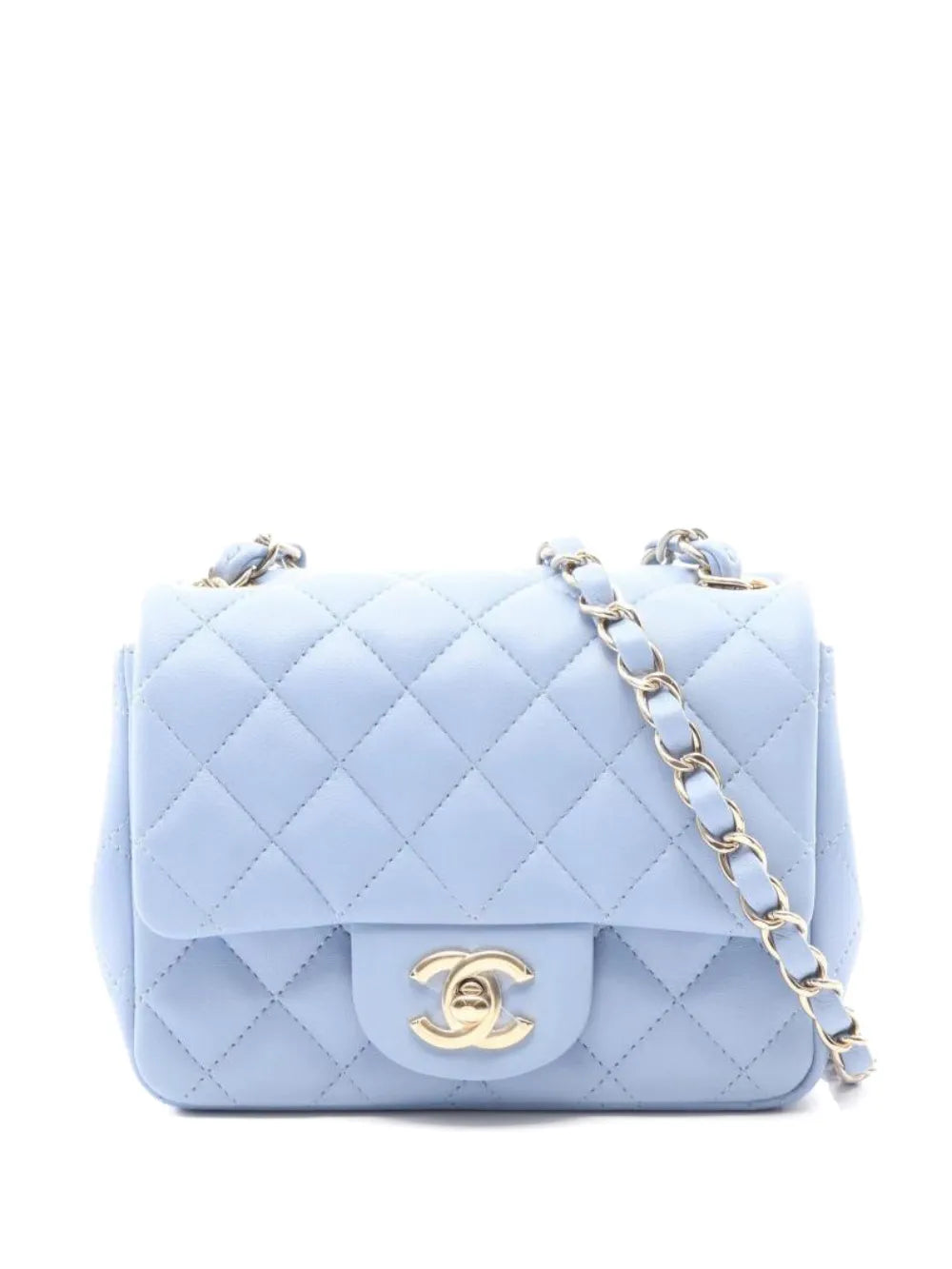 Chanel Pre Owned Mini Matelasse Chain Shoulder Bag — Same as shown — Size One Size — Front View