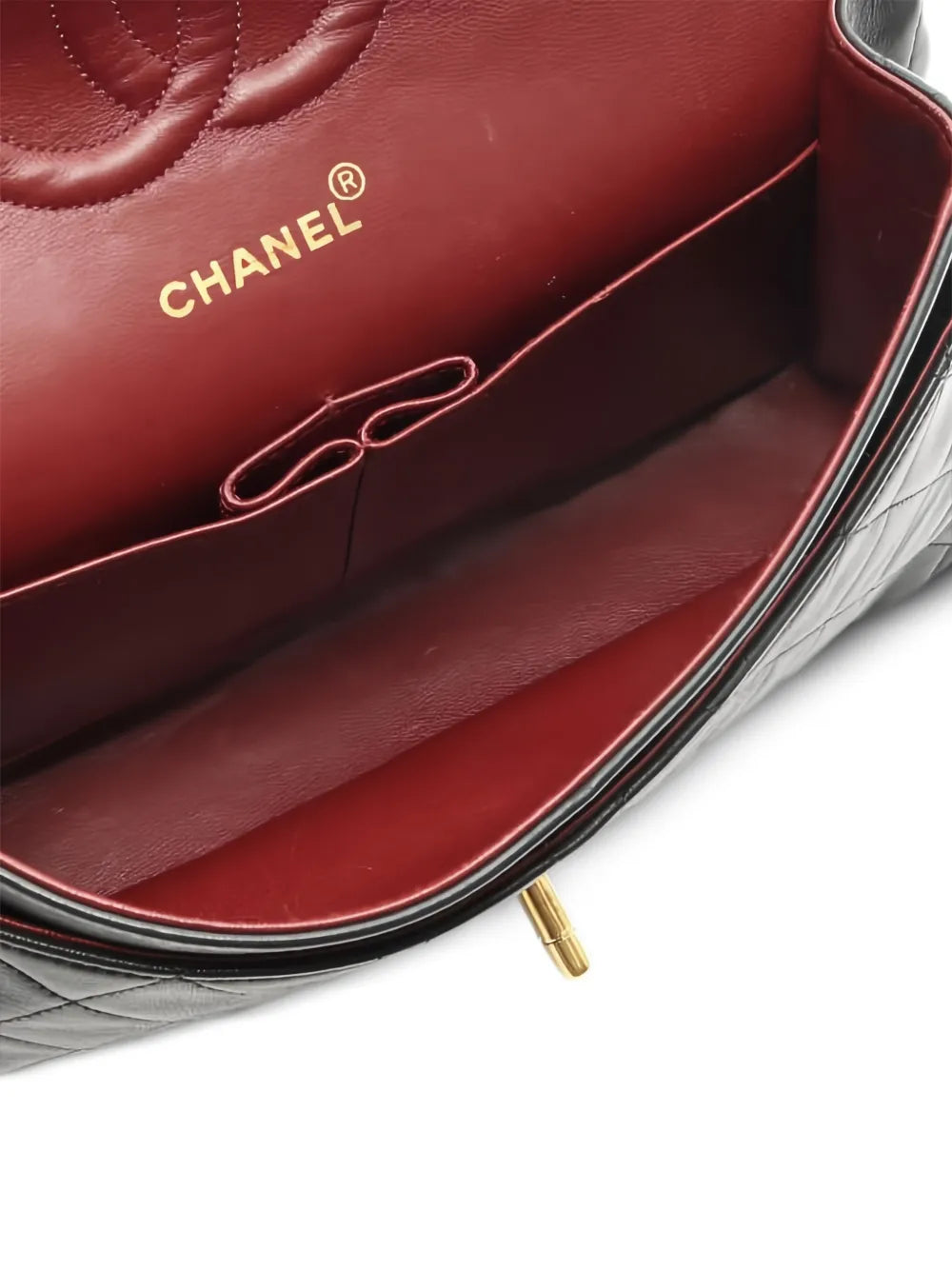 Chanel Pre Owned Matelasse Quilting Flap Top Shoulder Bag — Same as shown — Size One Size — Back View