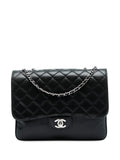 Chanel Pre Owned 2012 Medium Quilted Lambskin Clams Pocket Accordion Flap Shoulder Bag — Same as shown — Size One Size — Front View