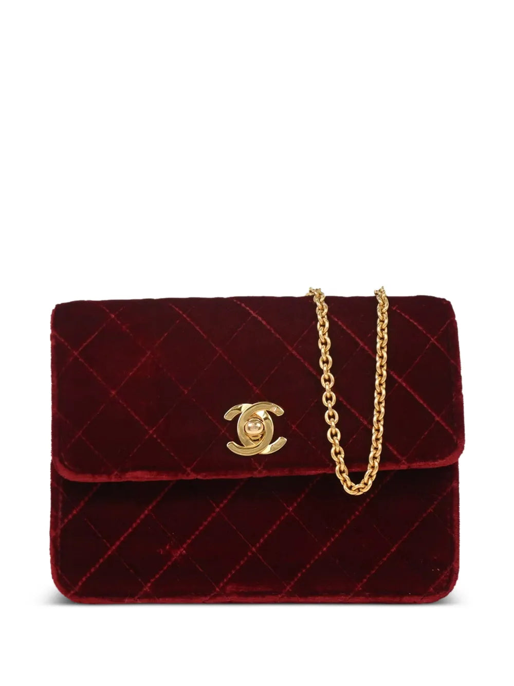 Chanel Pre Owned 1995 Quilted Design Shoulder Bag — Same as shown — Size One Size — Front View