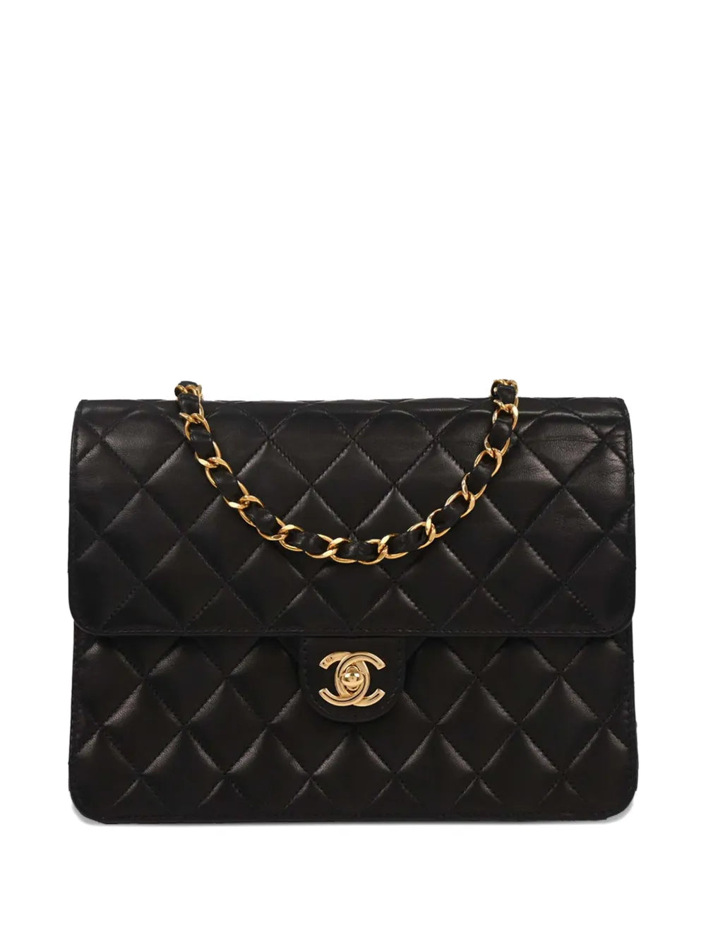 Chanel Pre Owned 2003 Small Turnlock Half Flap Shoulder Bag — Same as shown — Size One Size — Front View