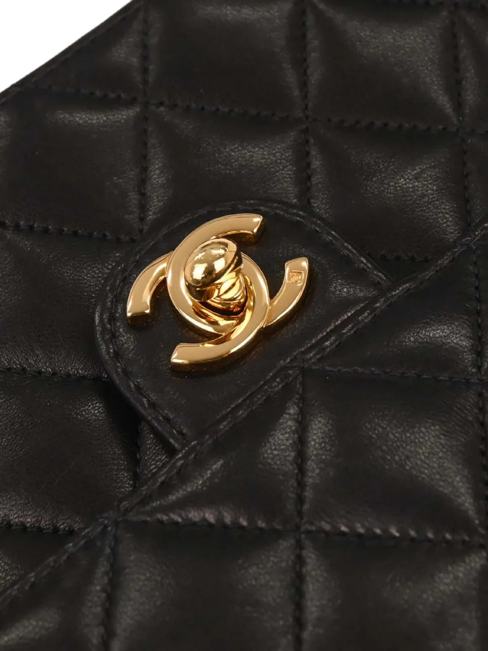Chanel Pre Owned 2003 Small Turnlock Half Flap Shoulder Bag — Same as shown — Size One Size — Detail View