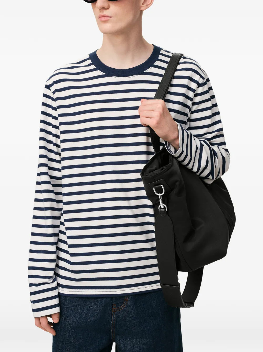 Ami Paris Small Marcel Padded Shoulder Bag — Same as shown — Size One Size — Side View