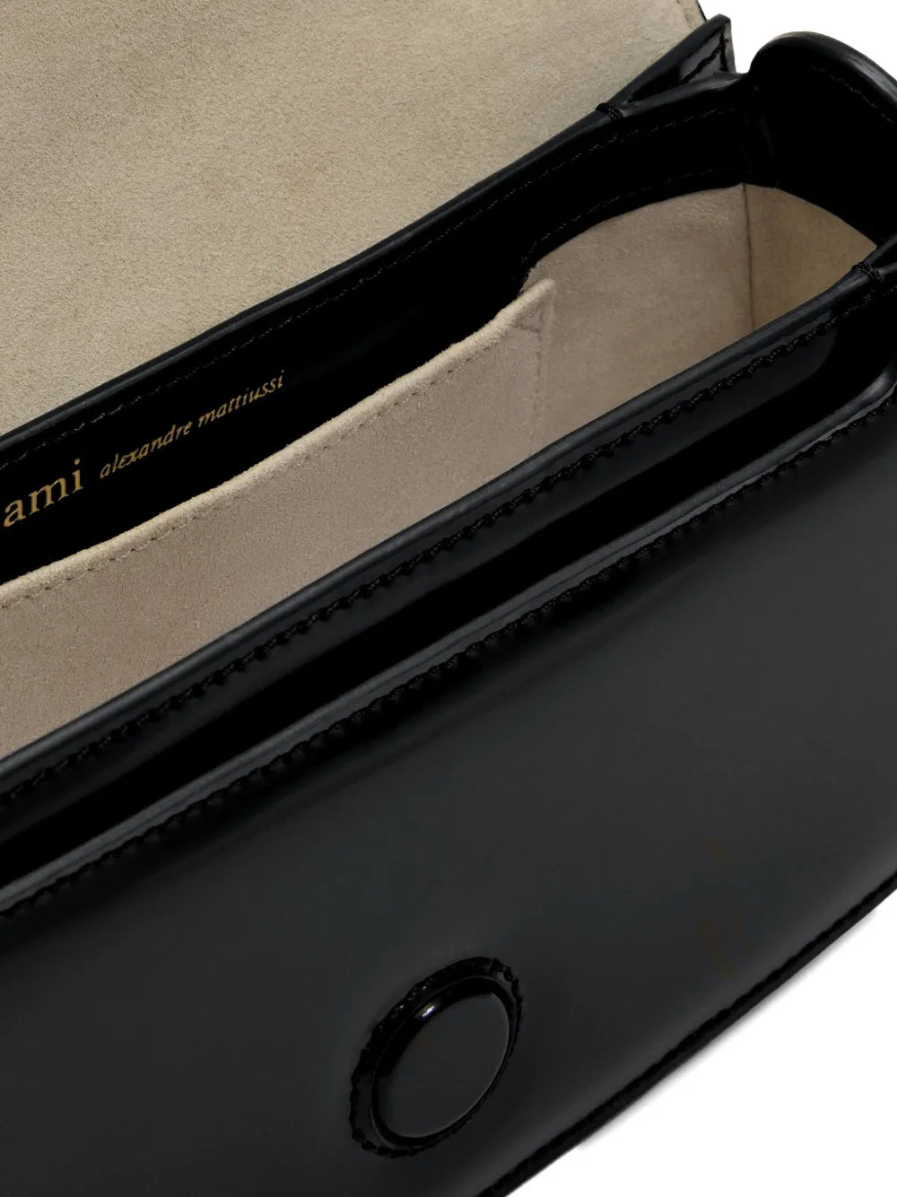 Ami Paris Paris Paris Leather Shoulder Bag — Same as shown — Size One Size — Detail View