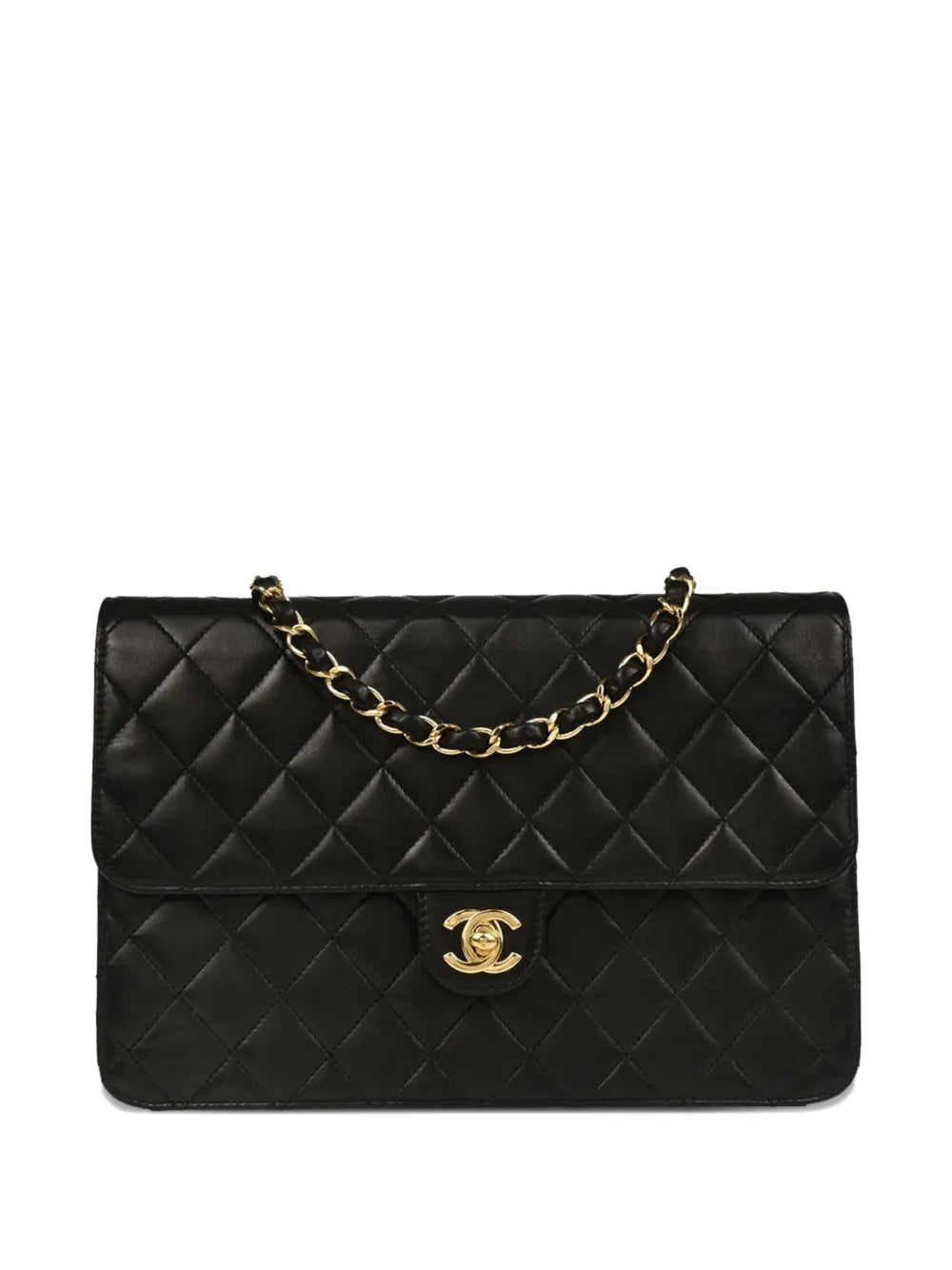 Chanel Pre Owned 2008 Medium Turn Lock Flap Shoulder Bag — Same as shown — Size One Size — Front View