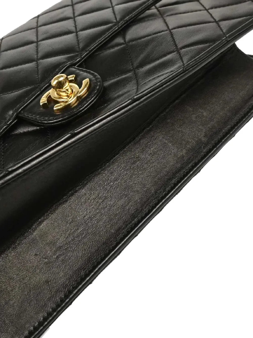 Chanel Pre Owned 2008 Medium Turn Lock Flap Shoulder Bag — Same as shown — Size One Size — Top View