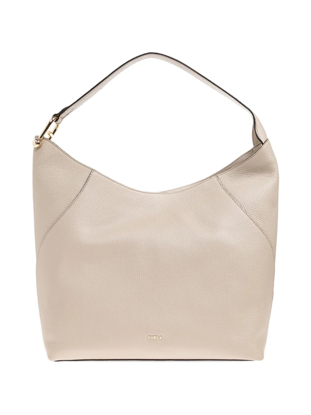 Furla Lara Grained Leather Shoulder Bag — Same as shown — Size One Size — Front View