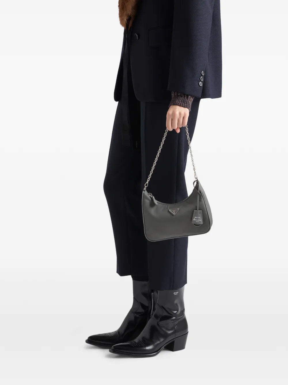 Prada Re Edition 2005 Re Nylon Shoulder Bag — Same as shown — Size One Size — Side View