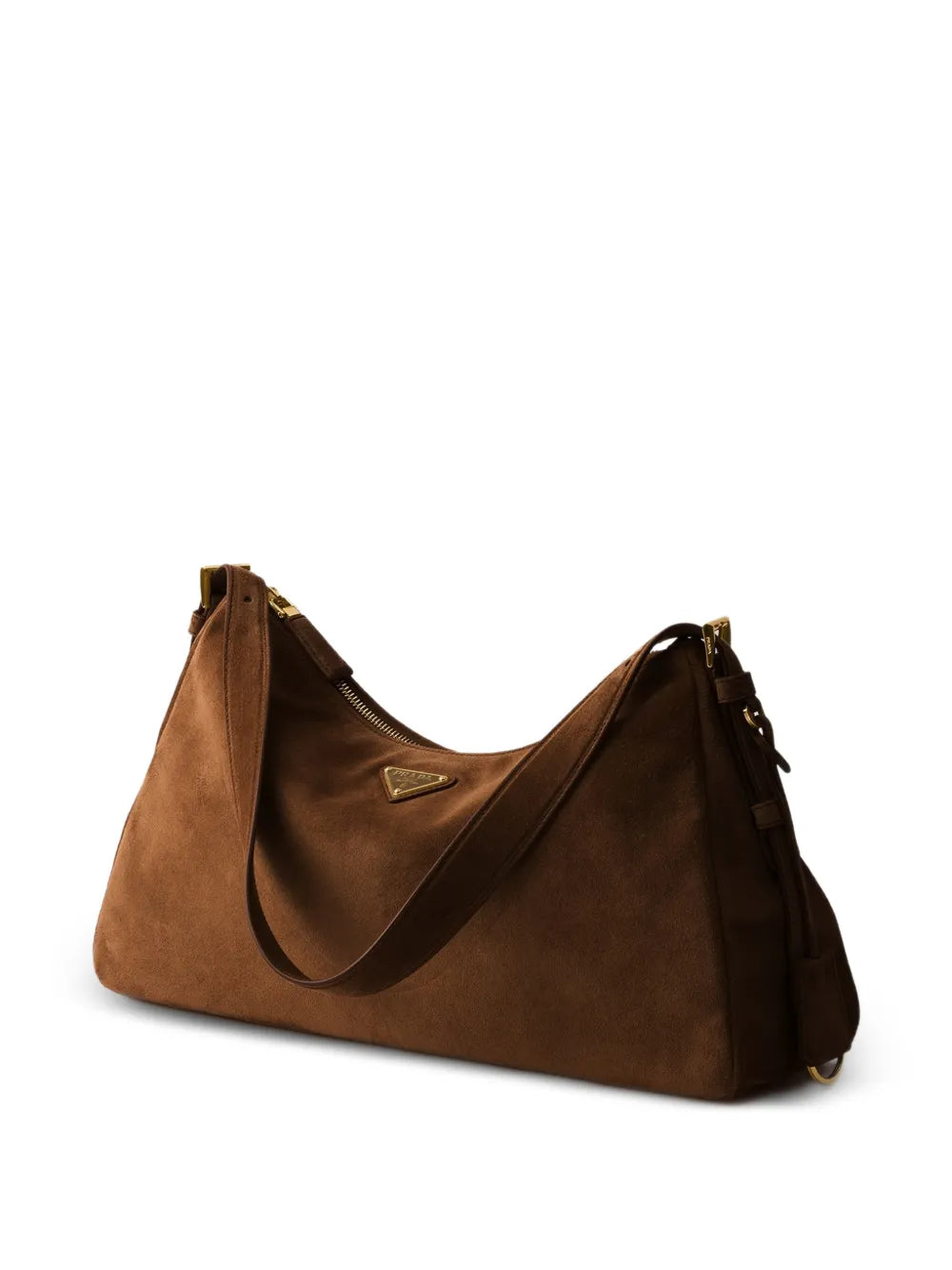 Prada Medium Aimee Suede Shoulder Bag — Same as shown — Size One Size — Back View